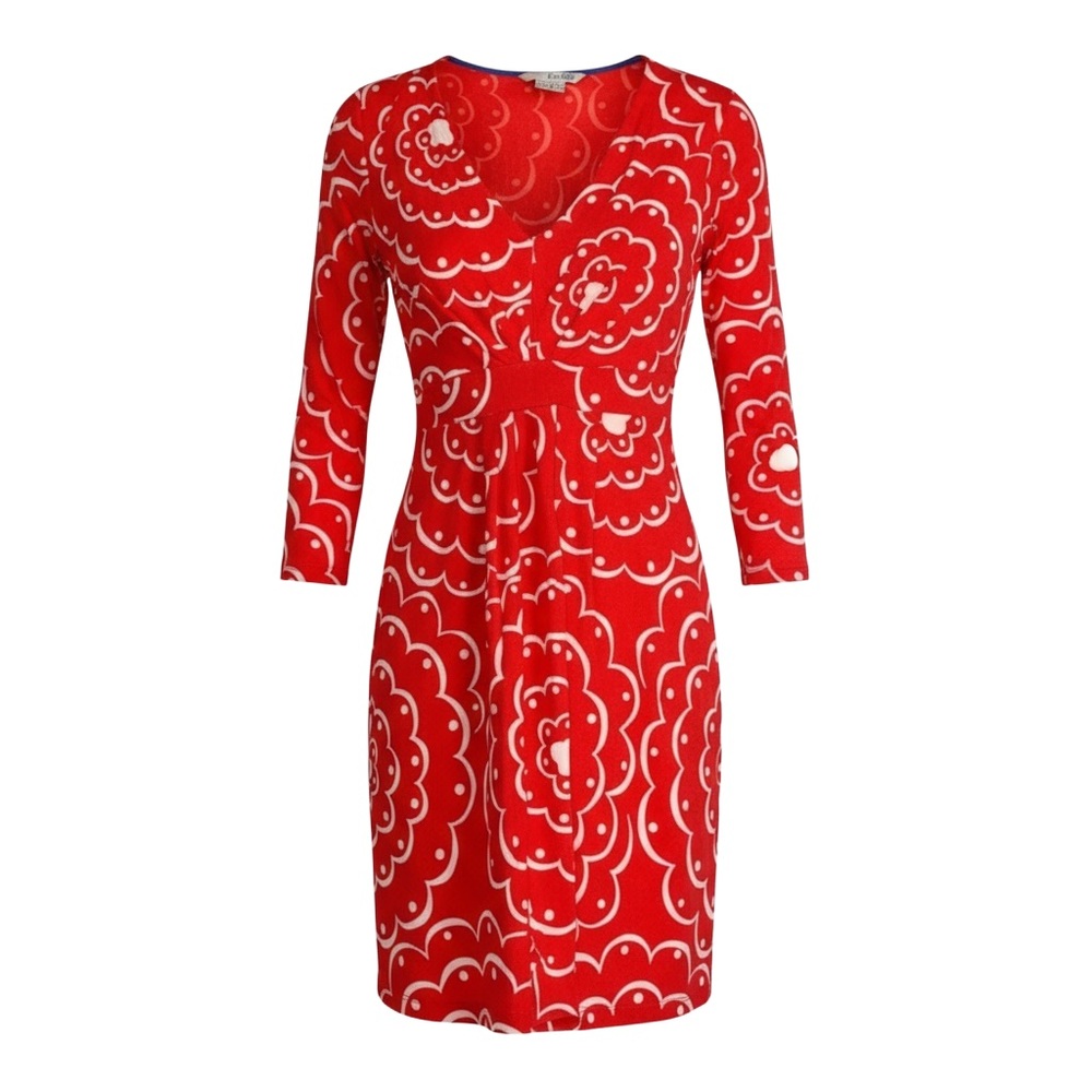 Boden Coral Floral Dress